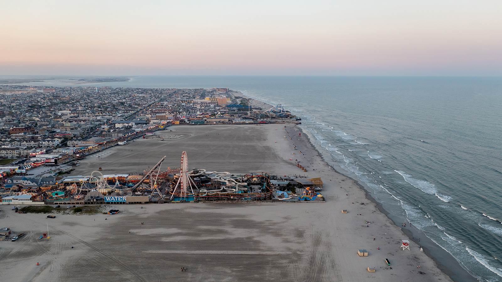 Wildwood boardwalk from above